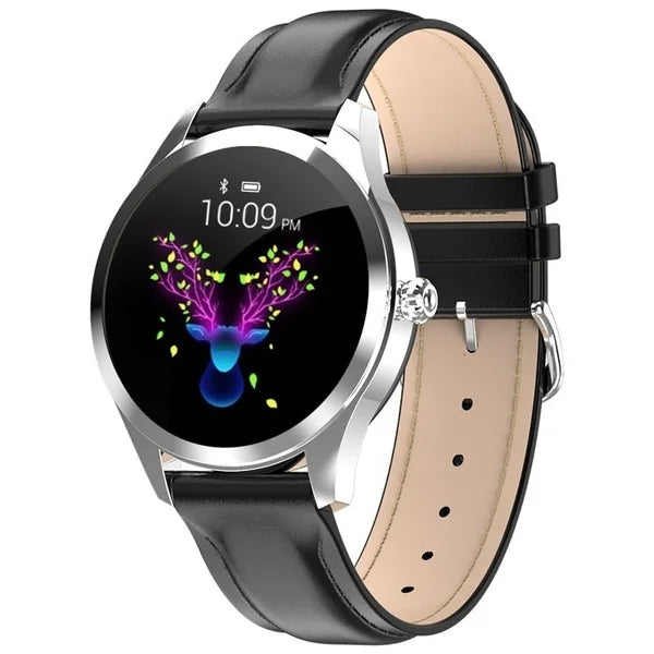 IP68 Waterproof Square Alloy Heart Rate Monitoring Smartwatch Unisex Fitness Bracelet Kw10