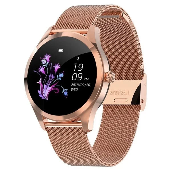 IP68 Waterproof Square Alloy Heart Rate Monitoring Smartwatch Unisex Fitness Bracelet Kw10