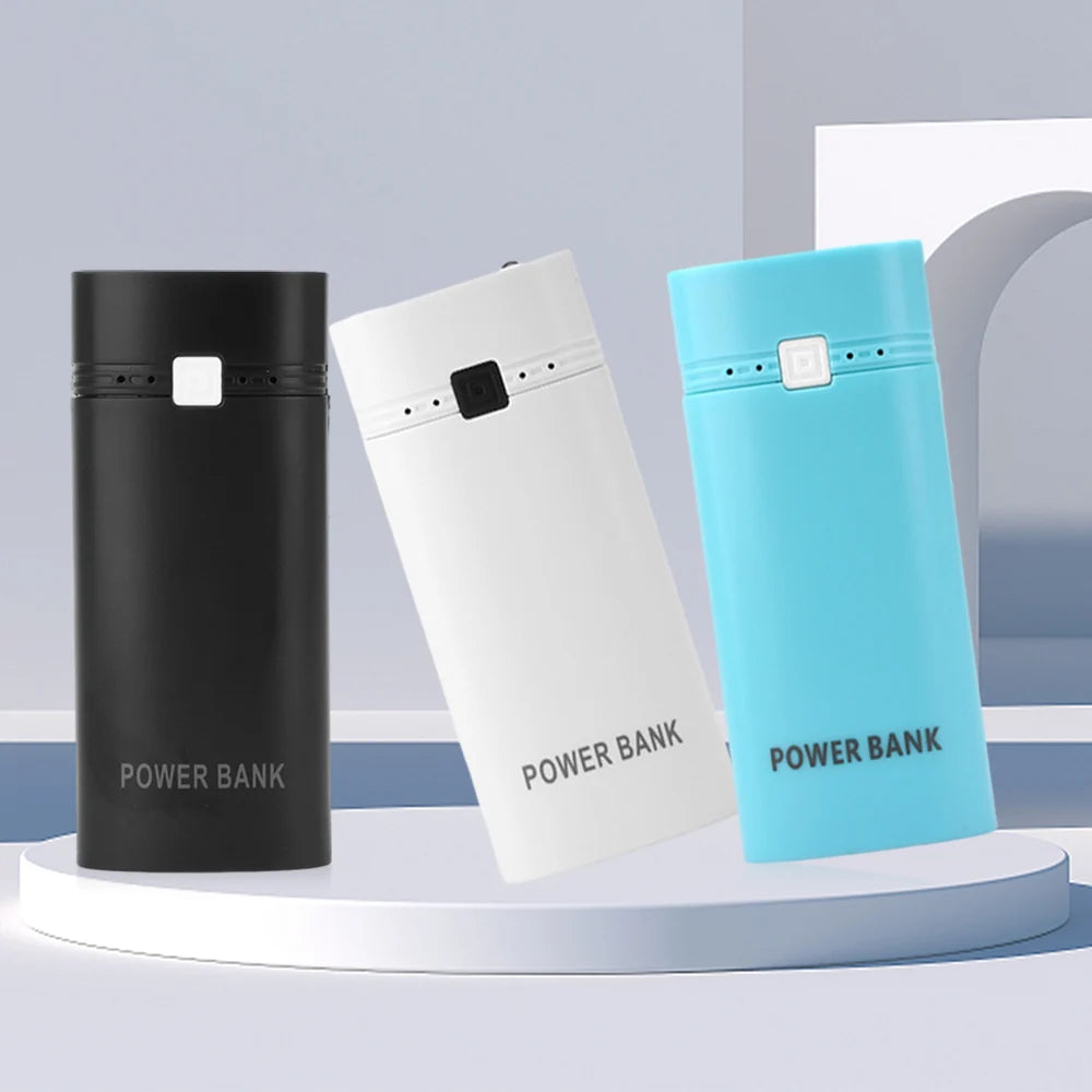 Portable Power Bank Case For 18650 Battery DIY Mobile Storage Box 5V USB Charger for Phone Electronic Mobile Charging