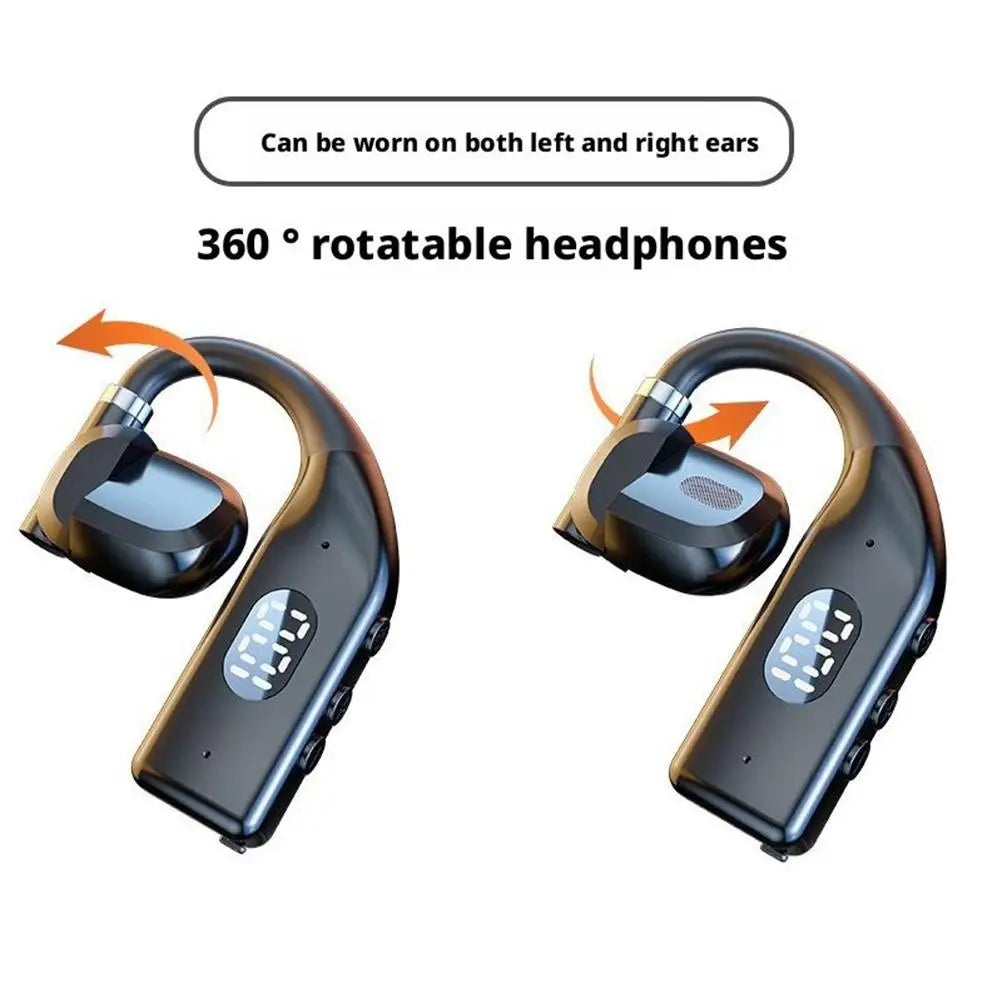 Wireless Bluetooth 5.4 Headphones With LED Display Earphones With Mic Handsfree Noise Canceling Headset For Driving Audifonos