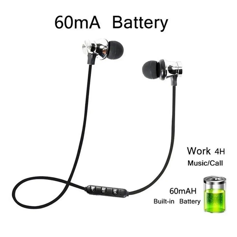 Sports Running Bluetooth 4.2 Earphone Magnetic Wireless Headphones With HD Microphone Bass 3D Stereo Earphones