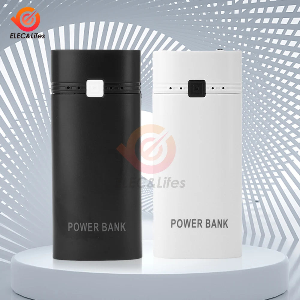 Portable Power Bank Case For 18650 Battery DIY Mobile Storage Box 5V USB Charger for Phone Electronic Mobile Charging
