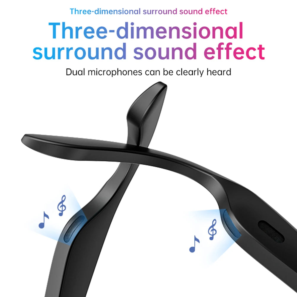 Wireless Bluetooth Headset with Stereo Sound BT 6.0 Earphone with Microphone Long Battery Life for Music Calls and Sports