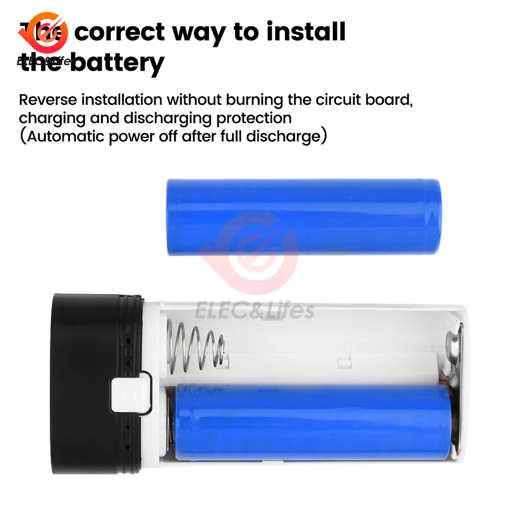 Portable Power Bank Case For 18650 Battery DIY Mobile Storage Box 5V USB Charger for Phone Electronic Mobile Charging